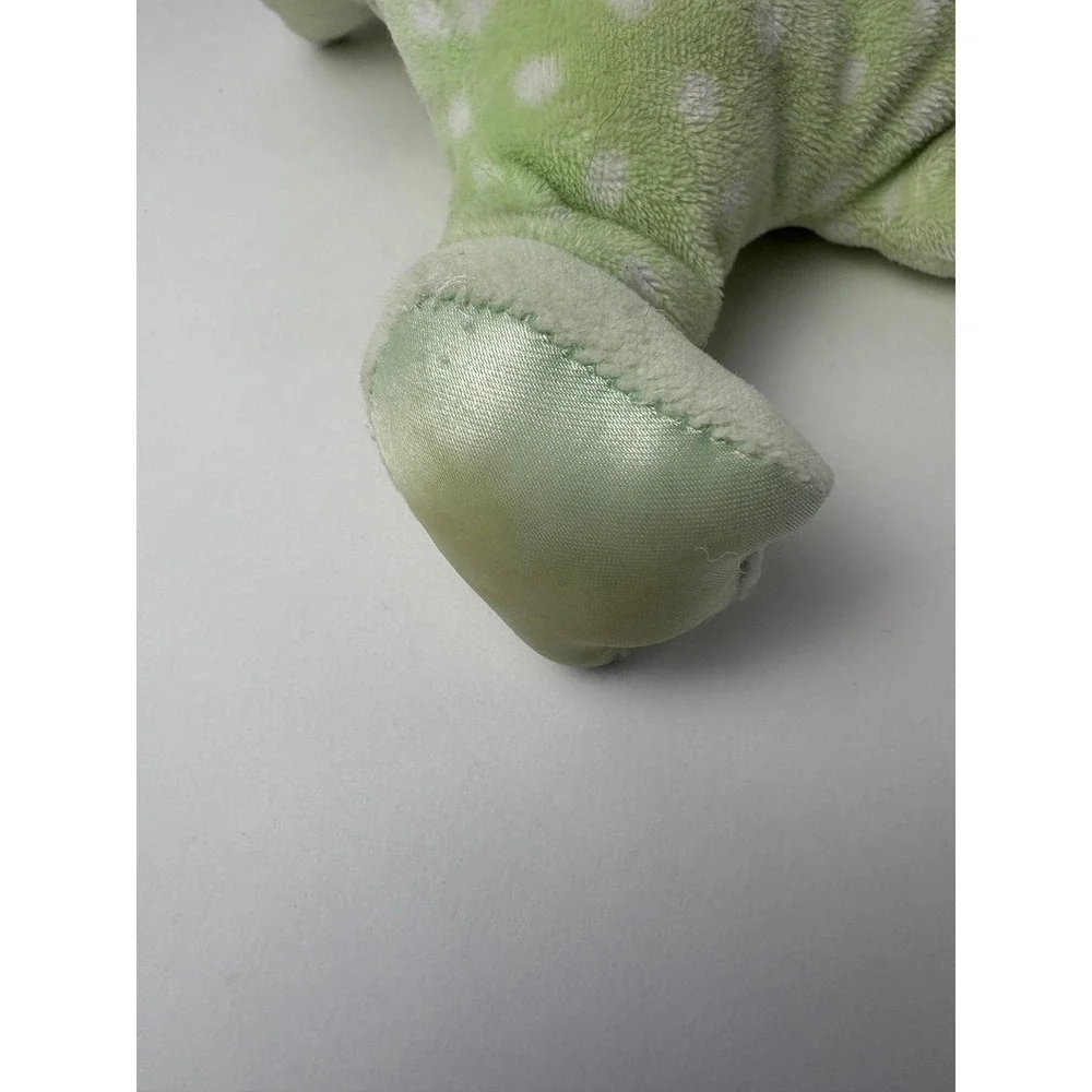 Baby GUND Dottie Dots‎ Frog Plush Toy Green White Polka Dot Rattle 58235